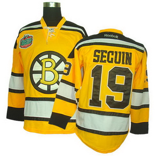 Boston Bruins 19 Tyler Seguin Yellow 2010 Winter NHL Classic Jersey For sale
